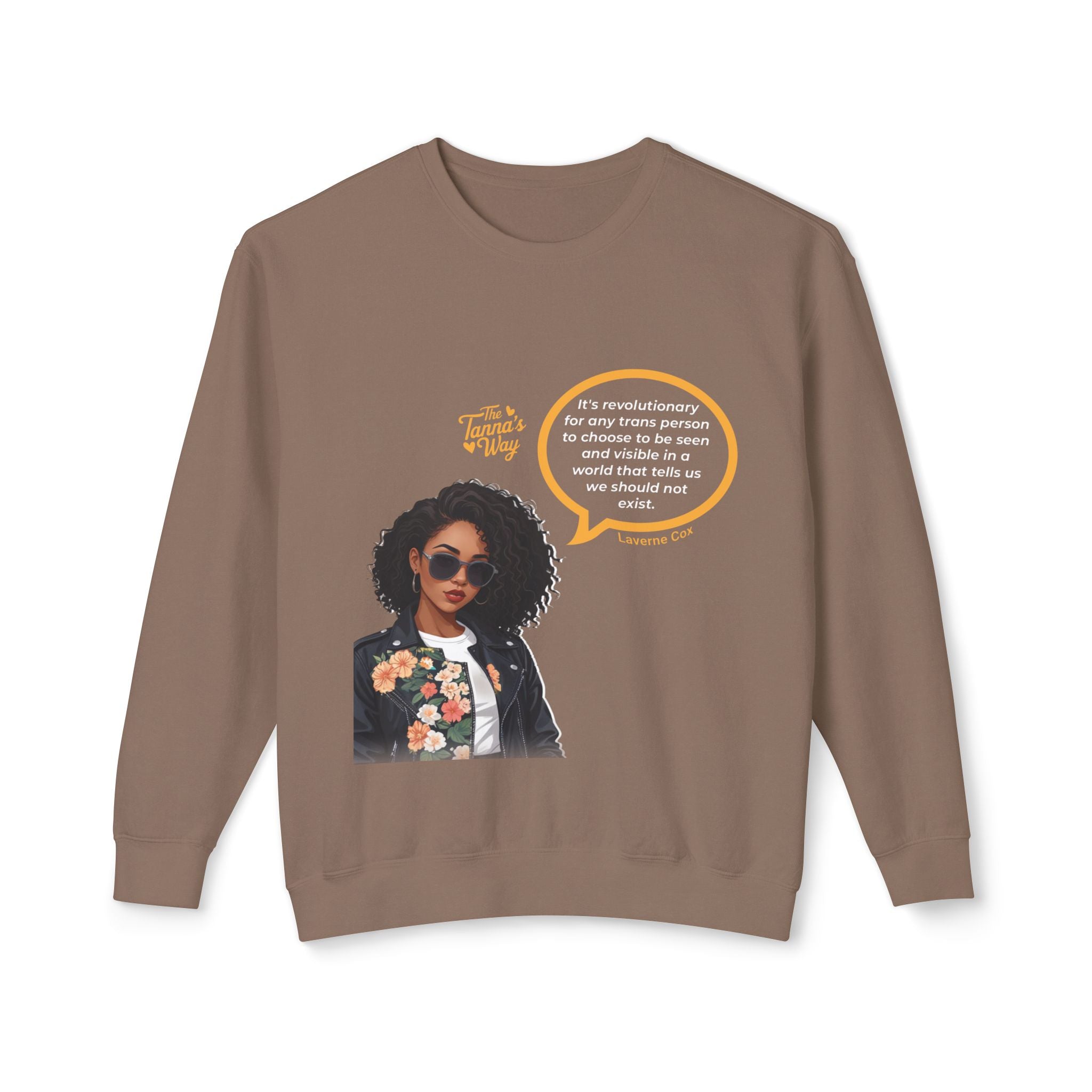Laverne Cox | Unisex Lightweight Crewneck Sweatshirt
